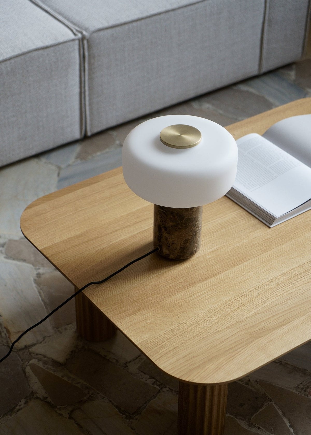 Maris Rechargeable Marble Table Lamp – Cordless LED Accent Light