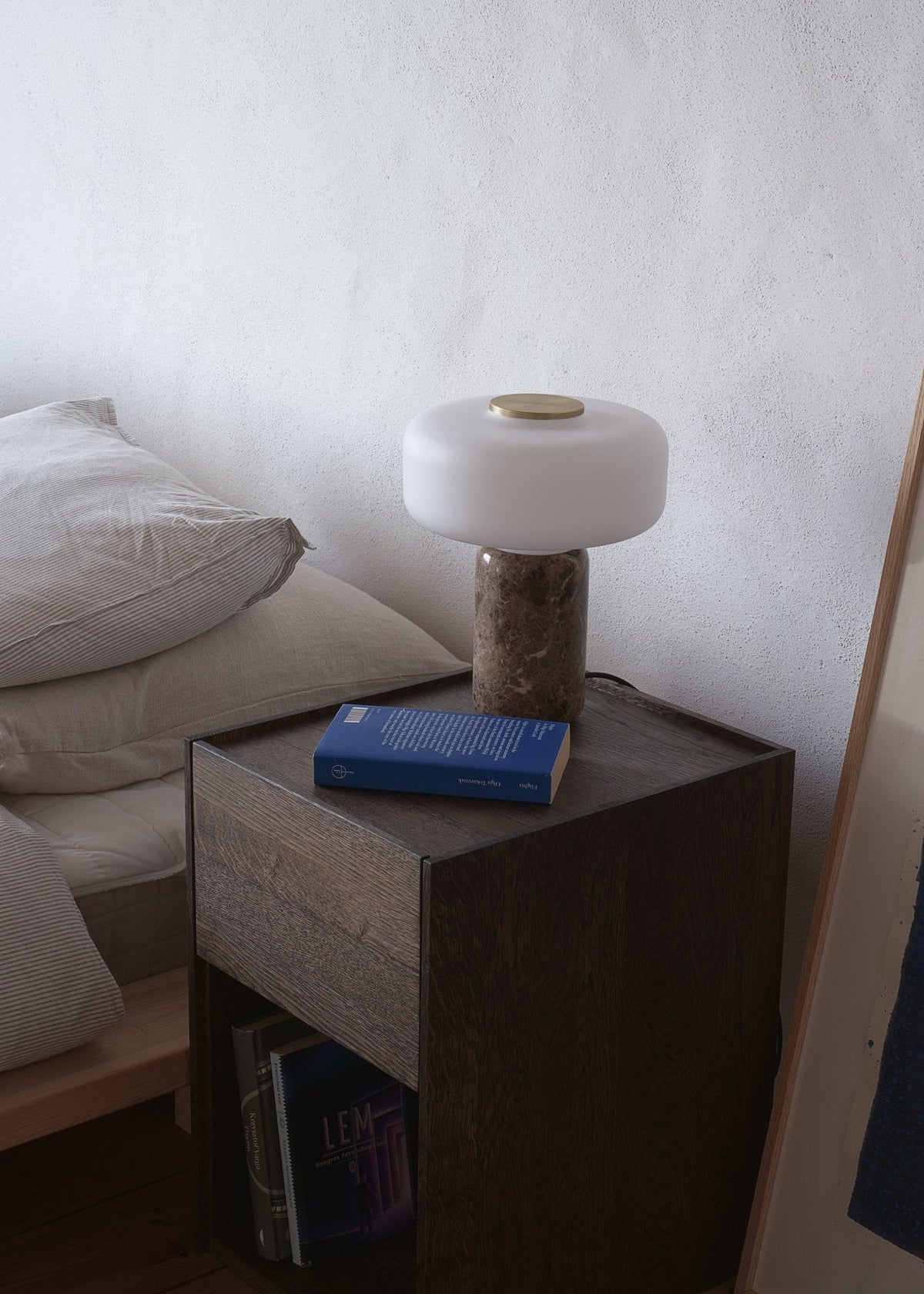 Maris Rechargeable Marble Table Lamp – Cordless LED Accent Light