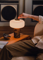 Maris Rechargeable Marble Table Lamp – Cordless LED Accent Light