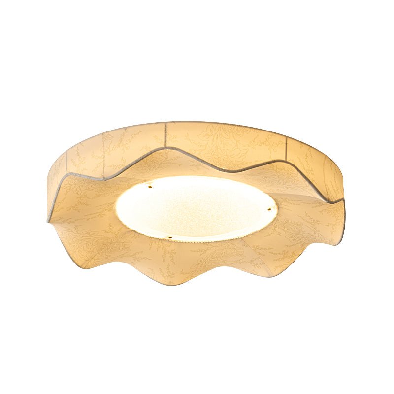 Marisca Flush Mount Ceiling Light – Modern Fabric LED Ceiling Lamp for Bedroom & Living Room