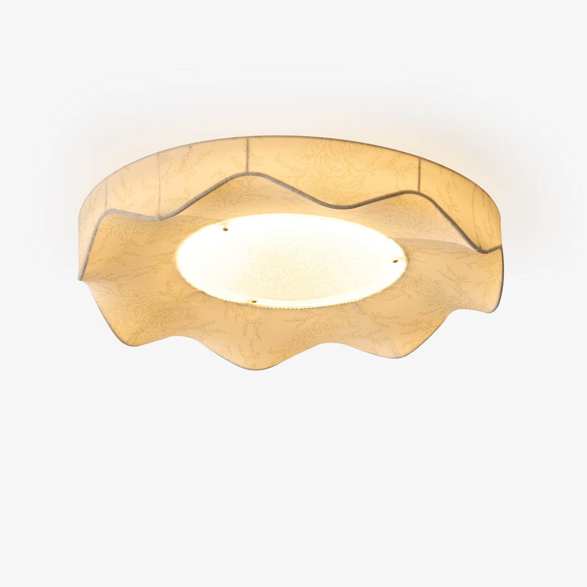 Marisca Flush Mount Ceiling Light – Modern Fabric LED Ceiling Lamp for Bedroom & Living Room