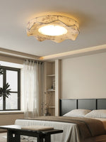 Marisca Flush Mount Ceiling Light – Modern Fabric LED Ceiling Lamp for Bedroom & Living Room