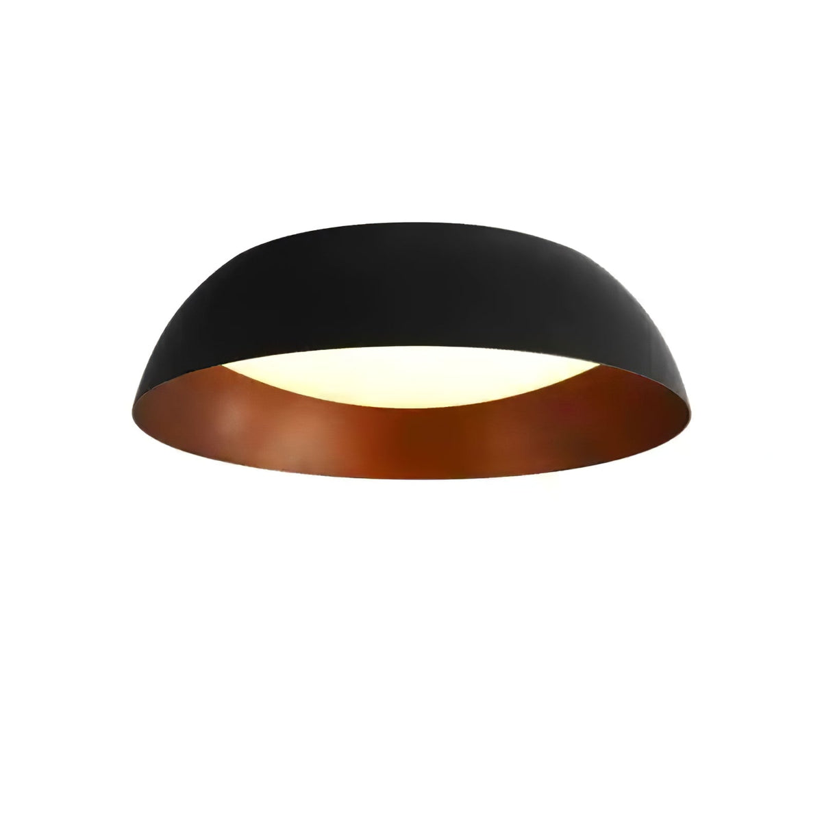 Marlow Shadow Ceiling Lamp – Modern Flush Mount LED Light in Matte Black