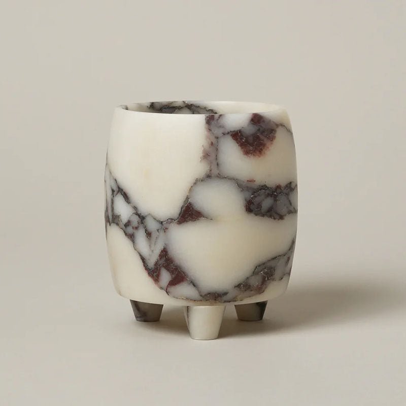 Marlowe Sculptural Marble Candle Holder for Ambient Interiors