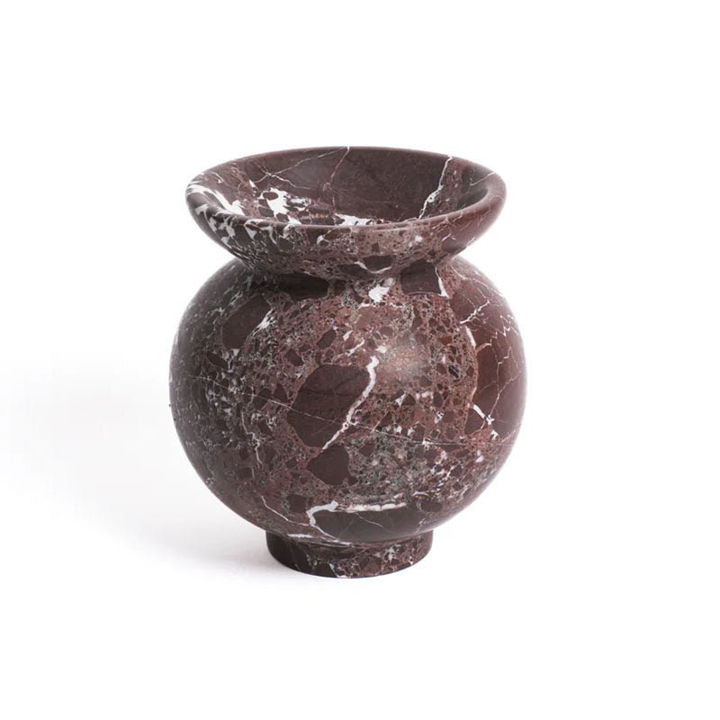 Marrow Sculptural Marble Vase for Refined Interiors