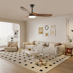 Virelo Ceiling Fan Light with LED – 42" & 52" Wood Grain Blades