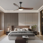 Virelo Ceiling Fan Light with LED – 42" & 52" Wood Grain Blades