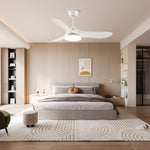 Virelo Ceiling Fan Light with LED – 42" & 52" Wood Grain Blades