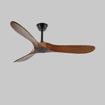 Aero Breeze Ceiling Fan — Sculpted Wood Blades & Whisper-Quiet DC Motor