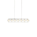 Modern Round Glass Chandelier with Chrome or Gold Finish for Living and Dining Rooms