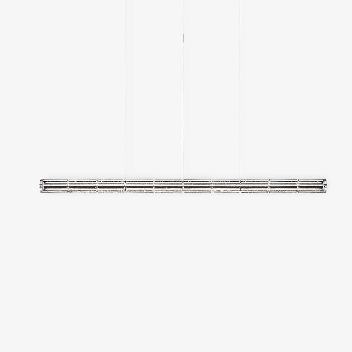 Mcdade Segmented Glass Linear Chandelier – Modern LED Pendant Light for Dining Room and Kitchen Island