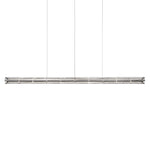 Mcdade Segmented Glass Linear Chandelier – Modern LED Pendant Light for Dining Room and Kitchen Island