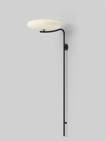 Arc Wall Sconce with Opal Glass Shade | Modern Minimalist Lighting