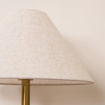 Lloyd Sculptural Marble Table Lamp with Silk Shade