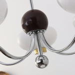 Gothic Glass Bowl Chandelier with Gold Accents for Modern Interiors