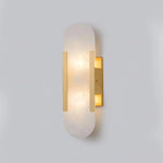 Melange Elongated Alabaster Sconce