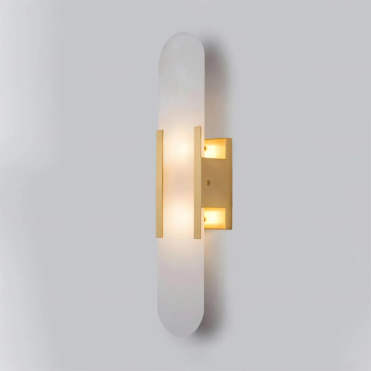 Melange Elongated Alabaster Sconce