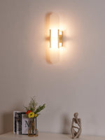 Melange Elongated Alabaster Wall Lamp