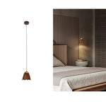 Melody Bell Wood Pendant Light – Modern Natural Chandelier for Dining and Living Spaces