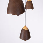 Melody Bell Wood Pendant Light – Modern Natural Chandelier for Dining and Living Spaces