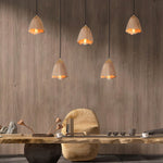 Melody Bell Wood Pendant Light – Modern Natural Chandelier for Dining and Living Spaces