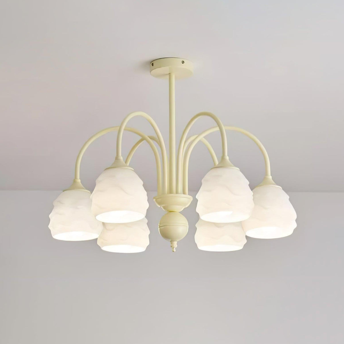 Artisan Glass Ice Cream Chandelier for Modern Interiors
