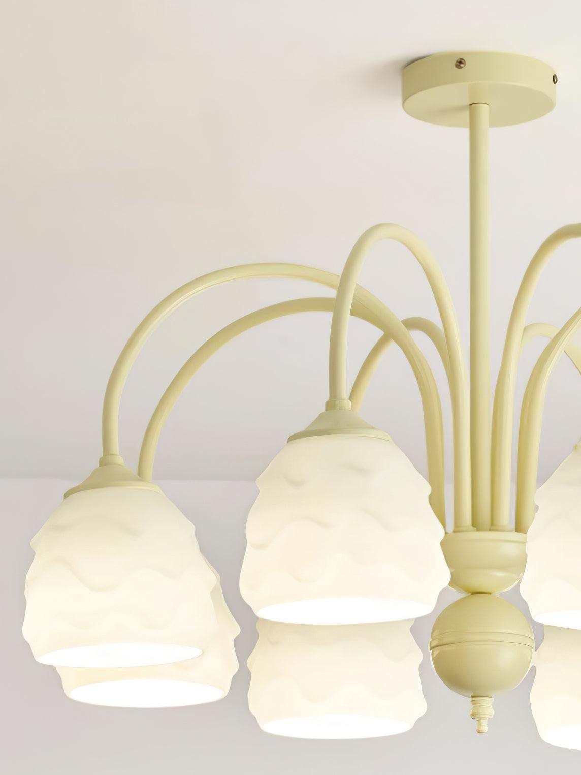 Artisan Glass Ice Cream Chandelier for Modern Interiors