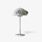 Meni Sculptural Table Lamp with Crystal Buds and LED Light