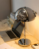 Meni Sculptural Table Lamp with Crystal Buds and LED Light