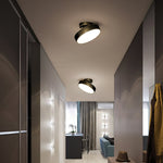 Meridian Rotatable LED Ceiling Light in Brass and Acrylic