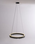 Merope Modern LED Chandelier in Black or Smoke Gray Glass