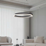 Merope Modern LED Chandelier in Black or Smoke Gray Glass