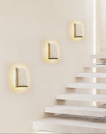 Mesa Glow Travertine Wall Sconce – Organic Modern LED Lighting