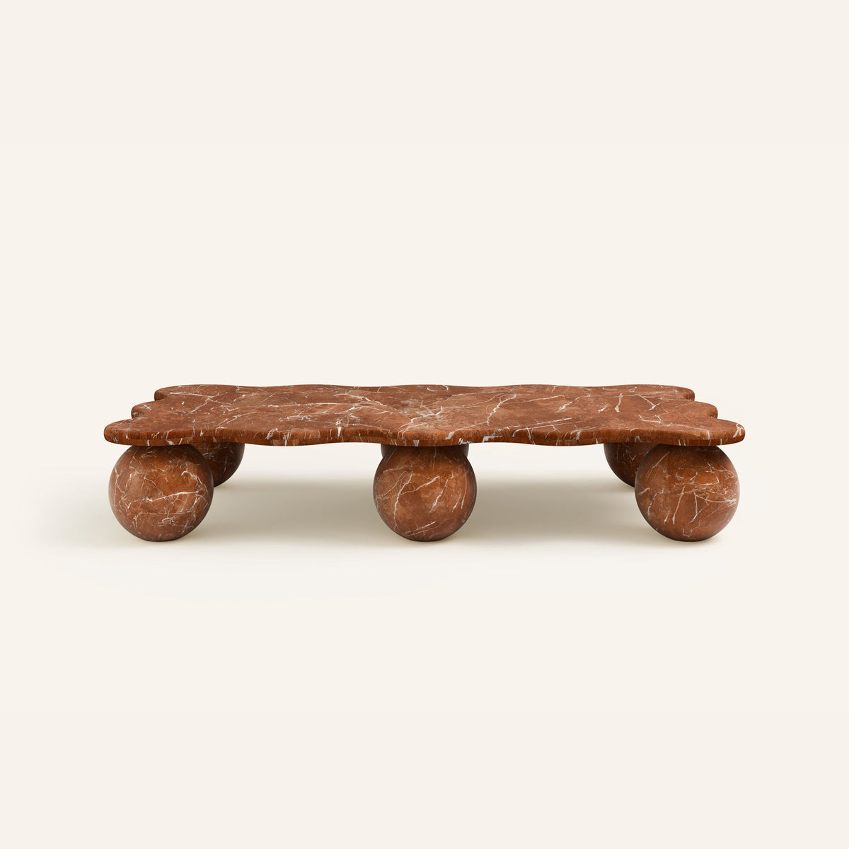 Mesa Pebble Coffee Table in Natural Stone – Sculptural Marble & Travertine