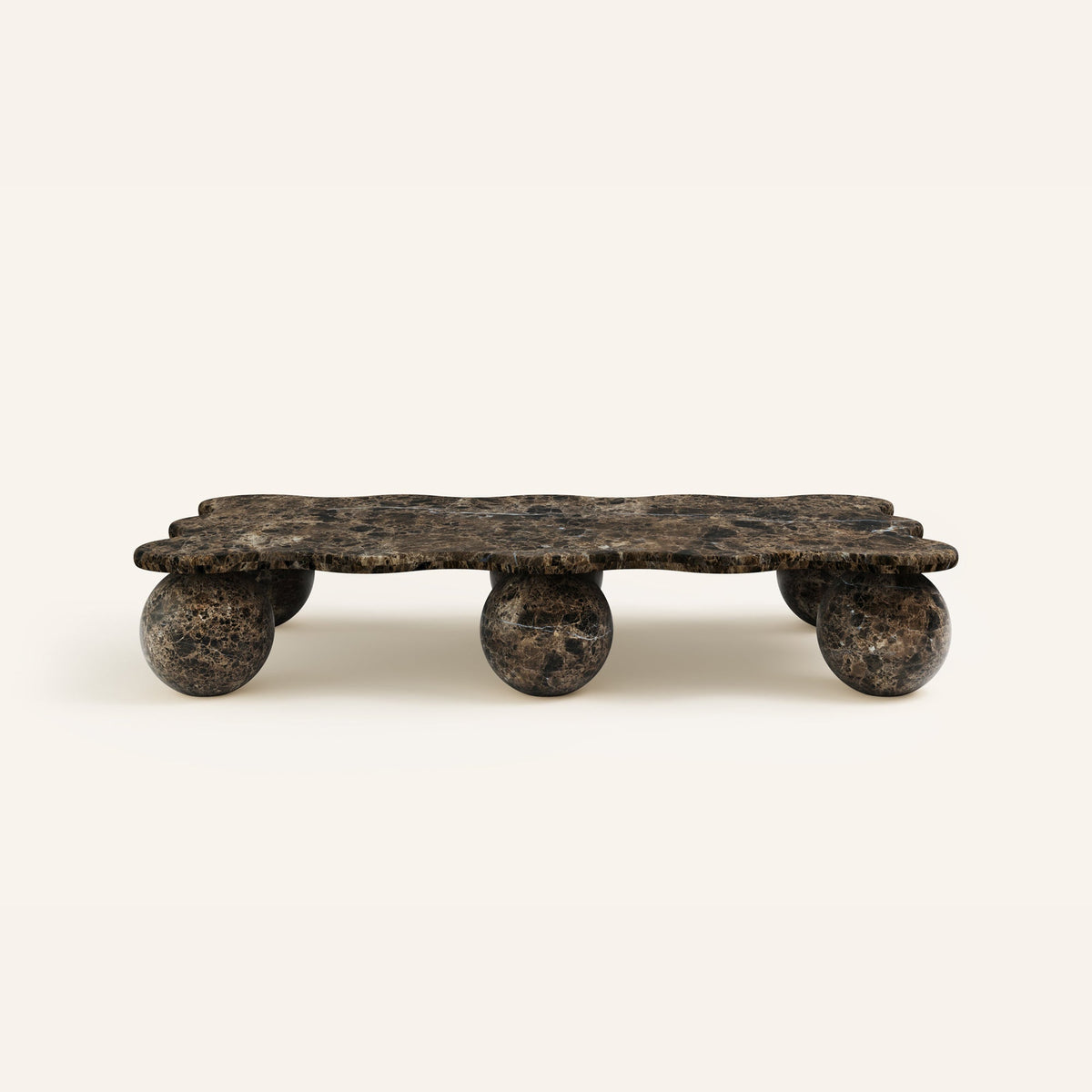 Mesa Pebble Coffee Table in Natural Stone – Sculptural Marble & Travertine