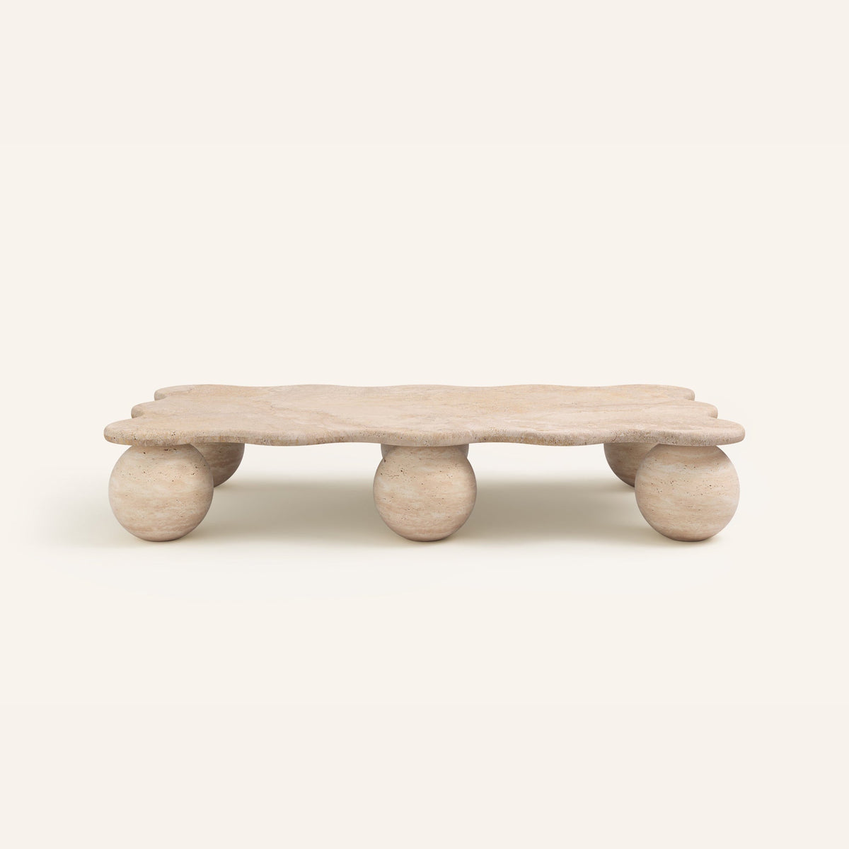 Mesa Pebble Coffee Table in Natural Stone – Sculptural Marble & Travertine