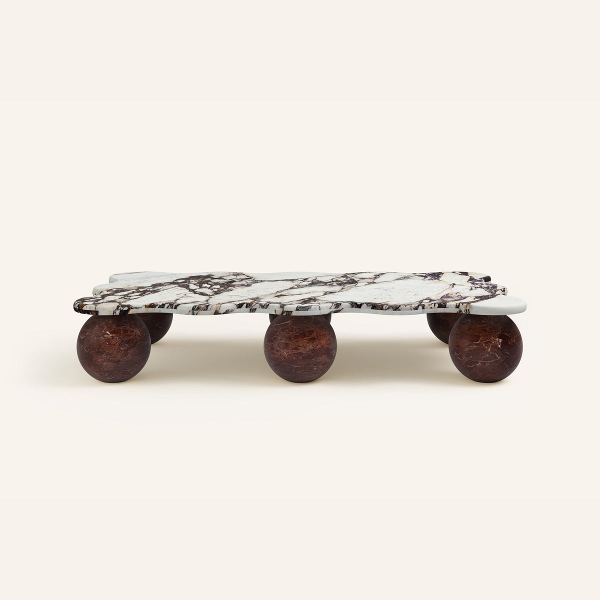 Mesa Pebble Coffee Table in Natural Stone – Sculptural Marble & Travertine
