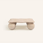 Mesa Pebble Coffee Table in Natural Stone – Sculptural Marble & Travertine