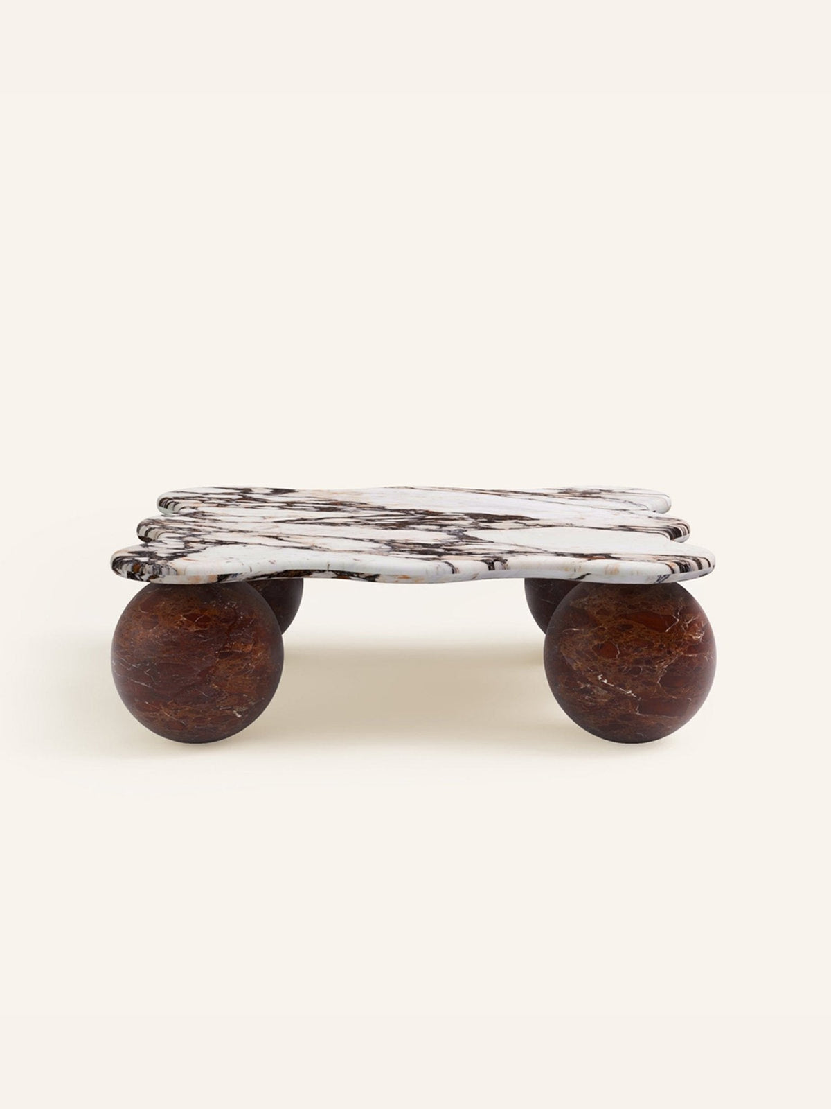 Mesa Pebble Coffee Table in Natural Stone – Sculptural Marble & Travertine