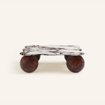 Mesa Pebble Coffee Table in Natural Stone – Sculptural Marble & Travertine
