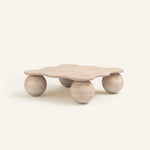 Mesa Pebble Coffee Table in Natural Stone – Sculptural Marble & Travertine