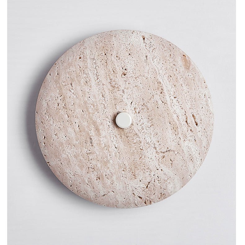 Mesa Travertine Wall Sconce – Modern Natural Stone LED Wall Light