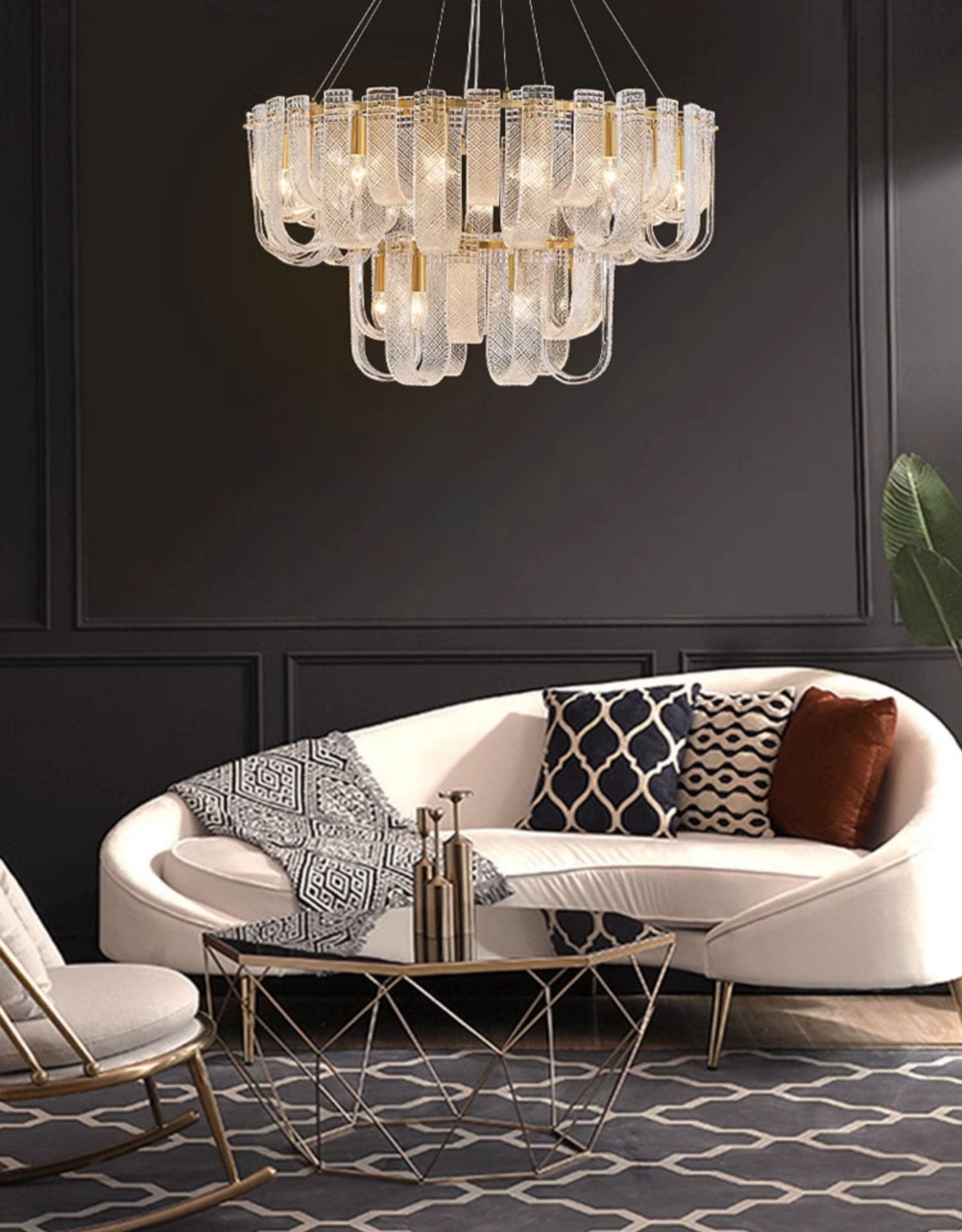 Mesh Glass Chandelier