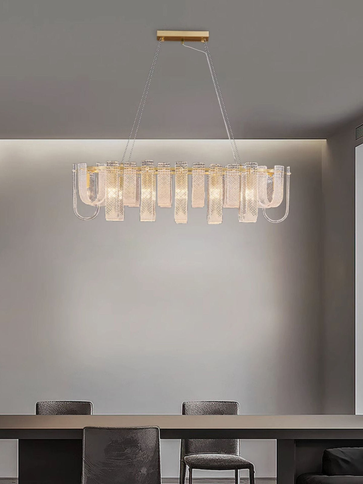 Mesh Glass Chandelier