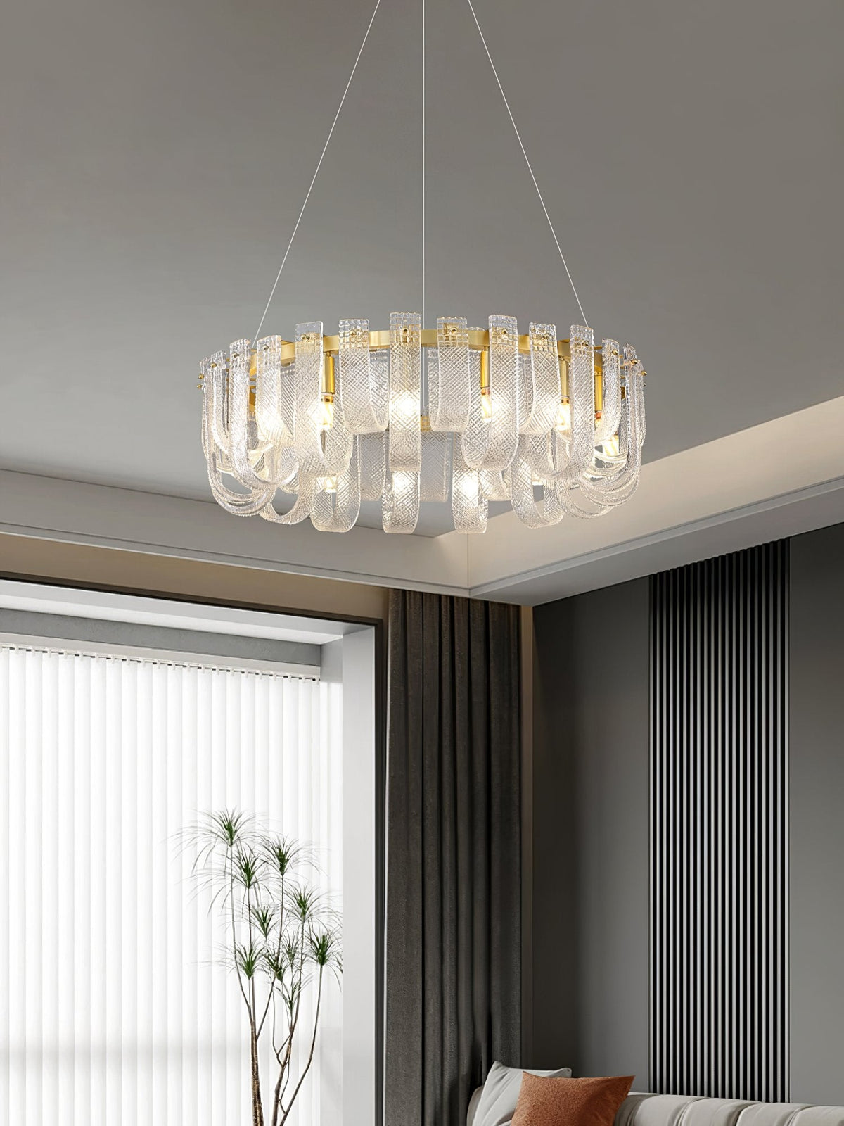 Mesh Glass Chandelier