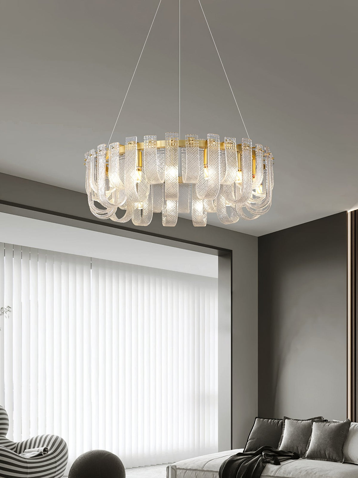Mesh Glass Chandelier