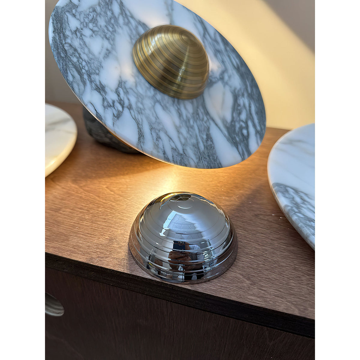Messier Marble Wall Sconce with Touch Control | Modern LED Wall Light