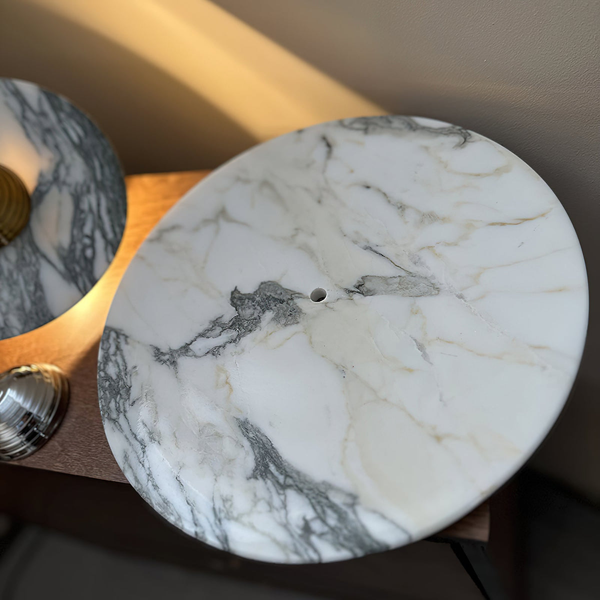Messier Marble Wall Sconce with Touch Control | Modern LED Wall Light