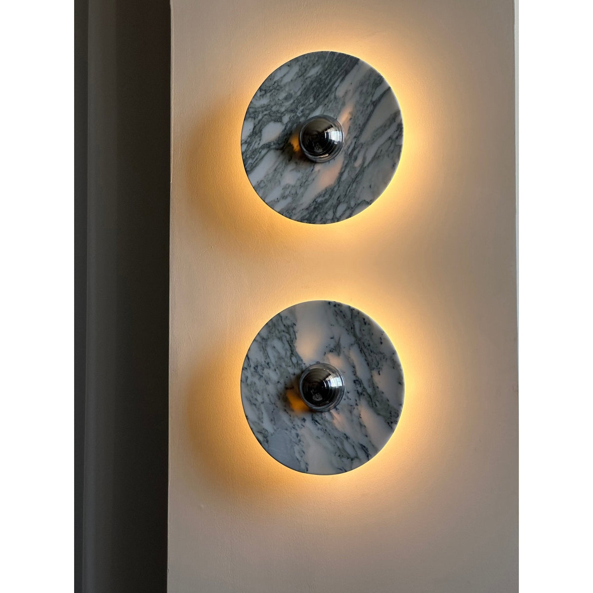 Messier Marble Wall Sconce with Touch Control | Modern LED Wall Light