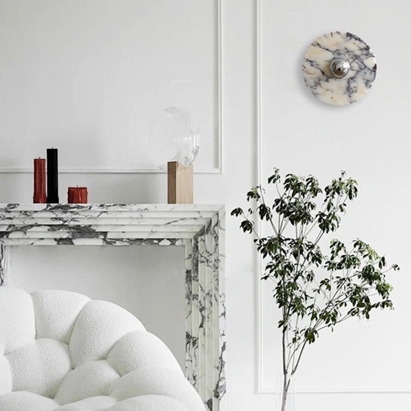 Messier Marble Wall Sconce with Touch Control | Modern LED Wall Light